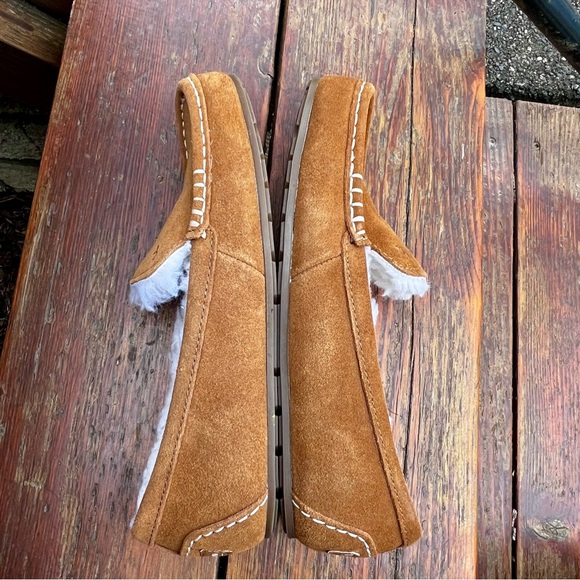 UGG KOOLABURRA LEZLY TAN SUEDE LOAFER SLIPPERS SIZE 6 - Picture 10 of 12